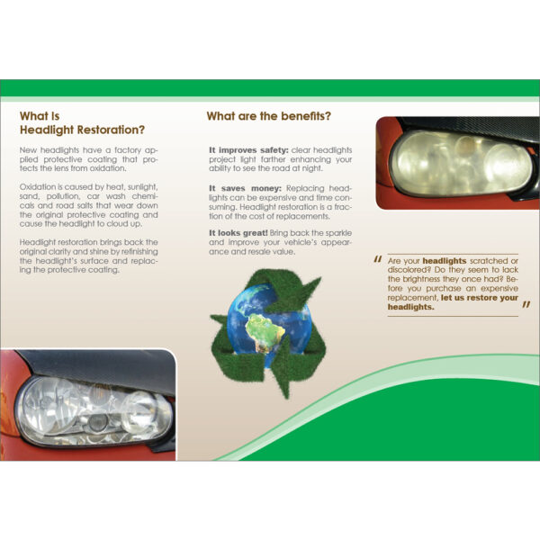 Headlight Restoration Trifold Fliers - Image 2