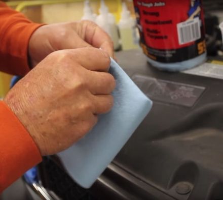 Towel Folding Technique Headlight Restoration